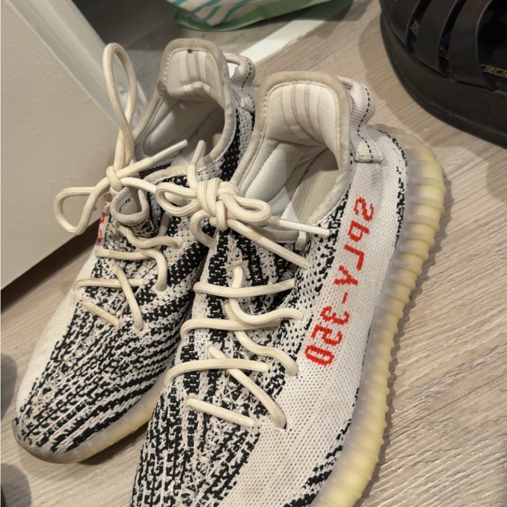 Yeezy Boost 350 V2 Black White Red Sneakers